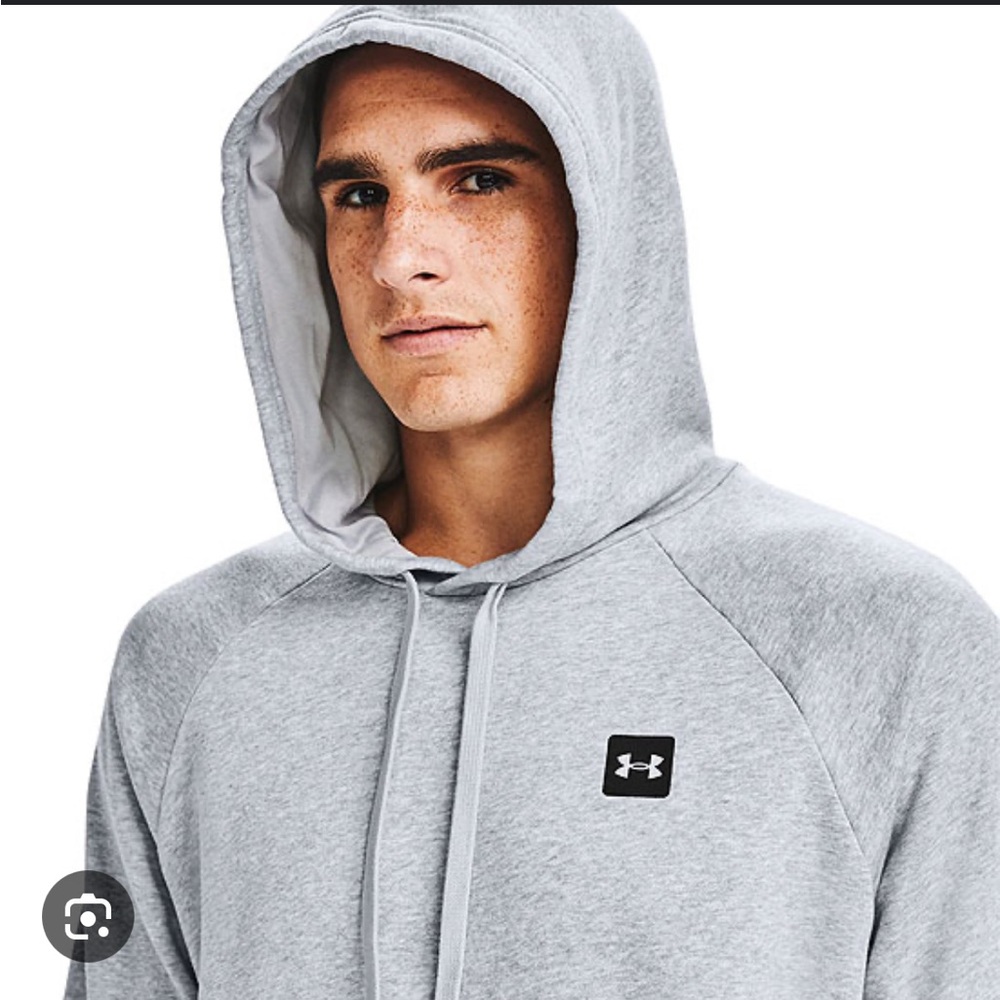 Under Armour Rival‎ fleece gray hoodie mens size XXL